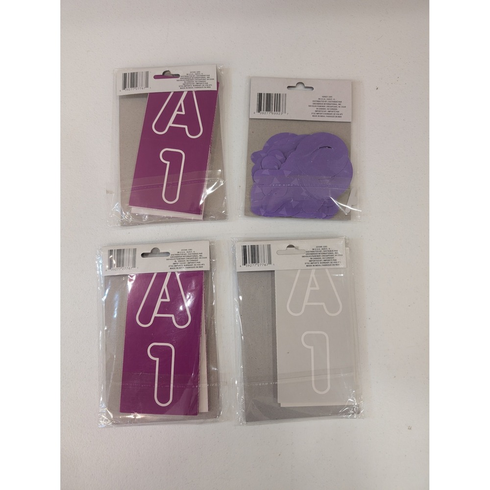 Lot of 4 Jot Stencil Letters and Numbers 36/78 Sheets Poster Lettering Art Craft - Picture 2 of 2
